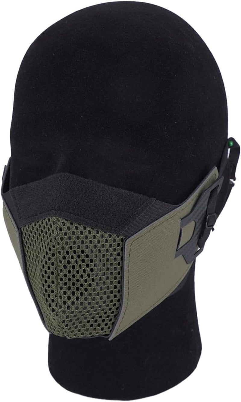 D.M.GEAR Airsoft Mesh Mask,Half Face Mask,Comfortable Adjustable Breathable,Tactical Lower Face Protective Mask for Outdoor - Image 2